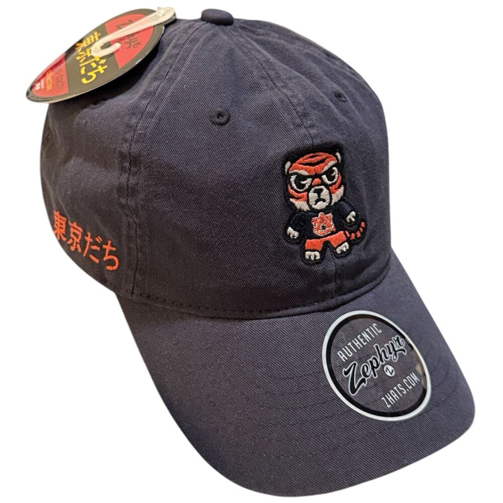 Zephyr NCAA Auburn Tigers Aubie RARE “Shibuya" Unstructured Curved Bill ADJ Hat